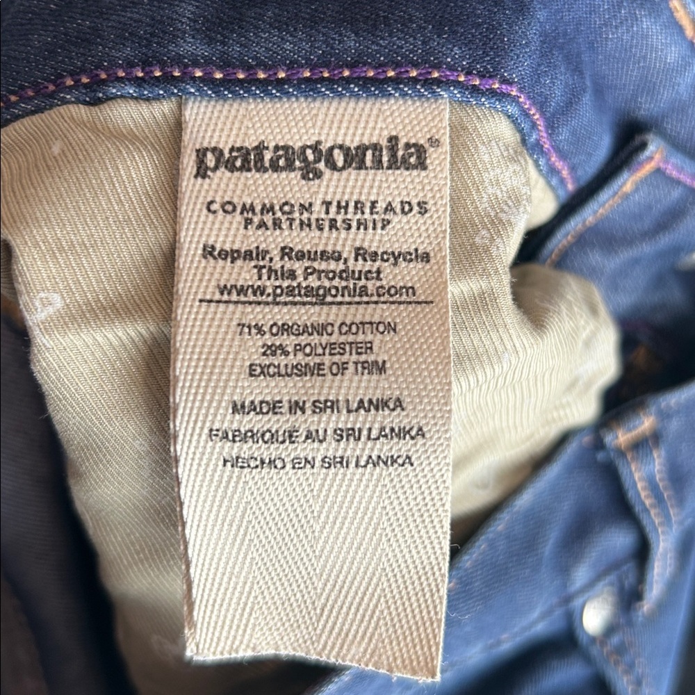 Patagonia Worn Wear Straight Fit Men's Jeans Dark Wash Size 32 X 30 - Picture 8 of 12